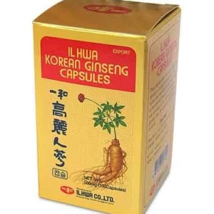 Cápsulas de Ginseng Coreano 500 mg 100 Capsulas Il Hwa Tongil